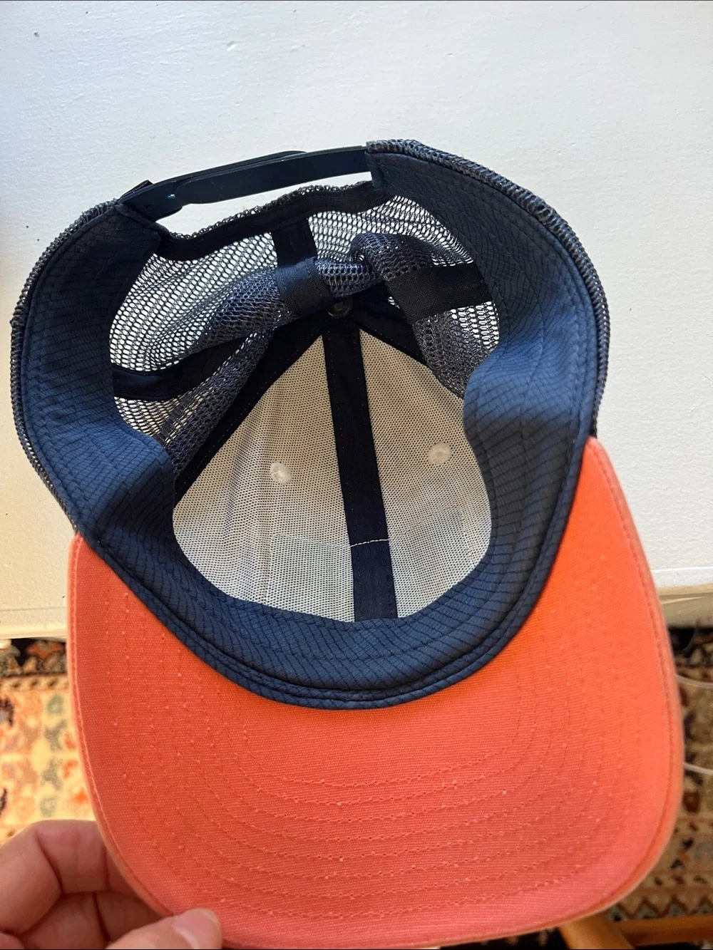 Patagonia Kids Trucker Hat in Cream, Pink and Navy